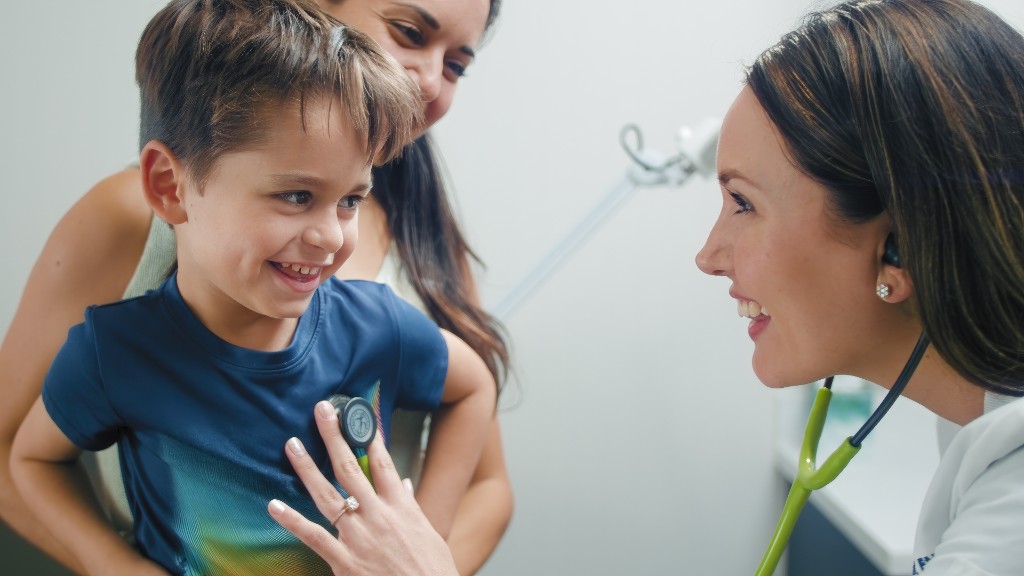 NeuMed doctor examining a young patient